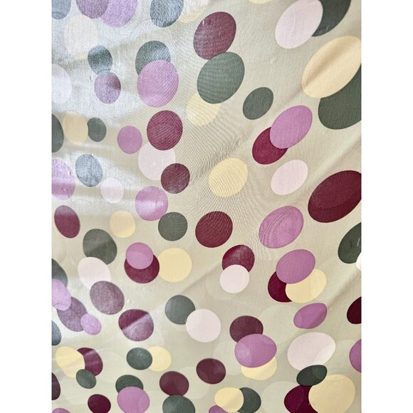 Vintage TALBOTS Green Purple Polka Dot Silk 26" x 26" Square Scarf - Picture 9 of 13